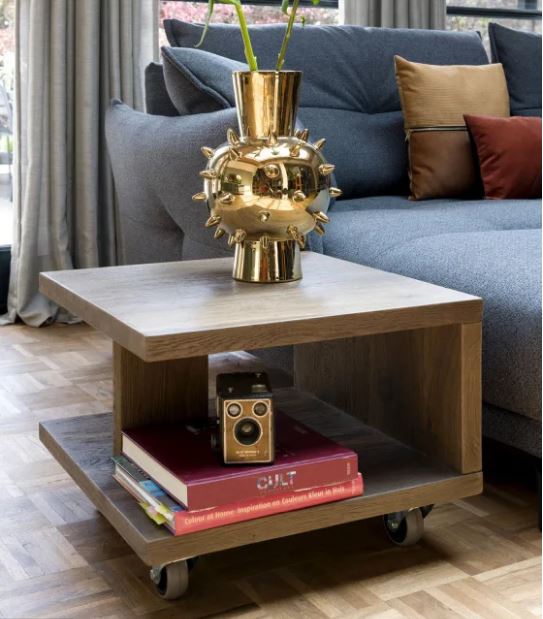 Habufa Cubo Side Tables in Smoked Oak Against The Grain Furniture