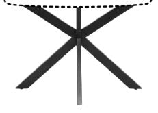 Habufa Pavarotti Rustic Small Fixed Top Dining Tables