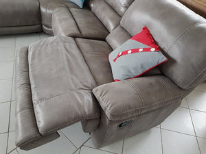 Guvnor 3 Seater Recliner Sofas In Grey-3 seater recliner sofa-Harveys-Against The Grain Furniture