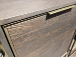 Habufa City Sideboards in Carbon Coloured Oak and Metal-sideboards-Habufa-160cm-Carbon Stained Oak-Against The Grain Furniture