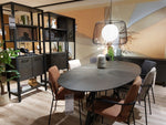 Ridgefield Urban Oak Room Divider Anthracite