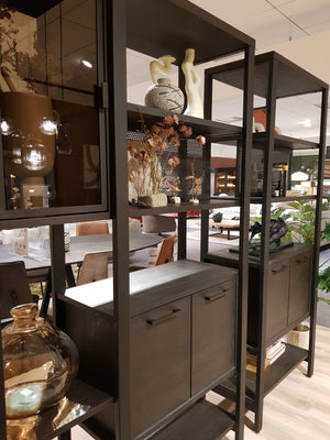 Ridgefield Urban Oak Room Divider Anthracite