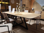 Ridgefield Urban Oak Elliptical Dining Tables in Light Oak