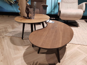 Habufa Maze Smoked Oak Side and Coffee Tables in Different Sizes-Coffee and side table-Habufa-40 cm round-32 cms High-Against The Grain Furniture
