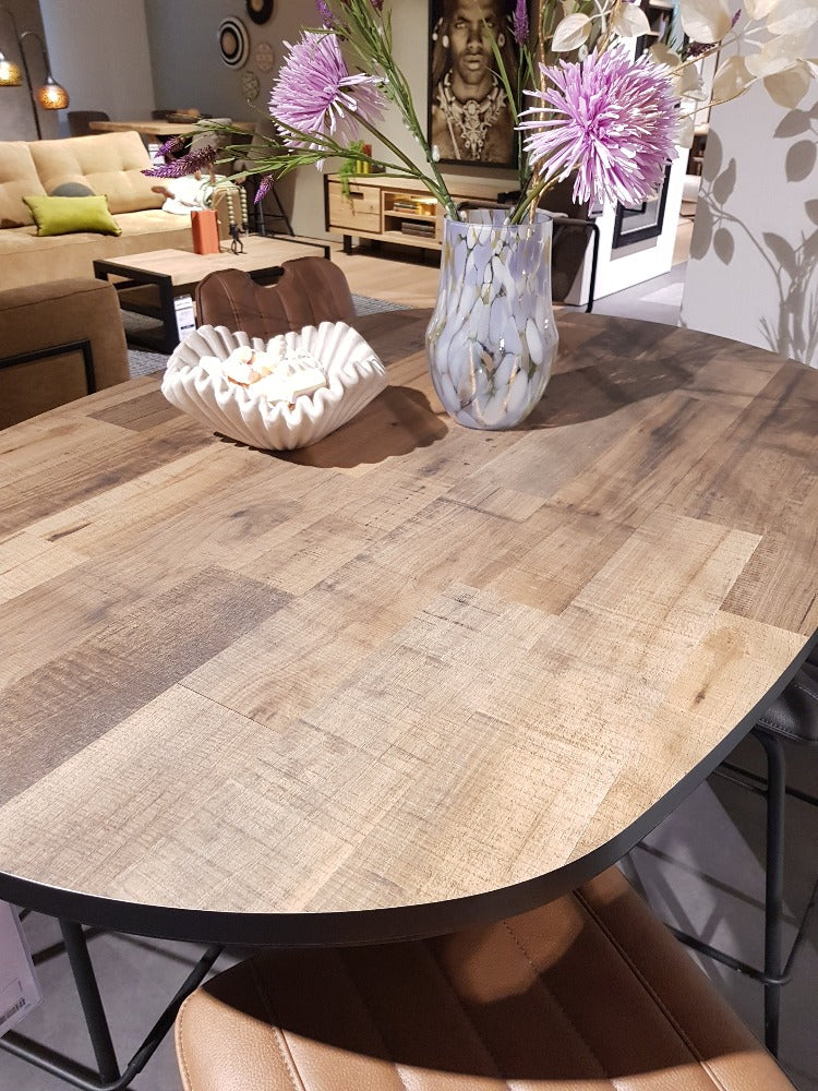 Habufa Sardinie Driftwood Oval Bar Table-bar Tables-Habufa-Against The Grain Furniture