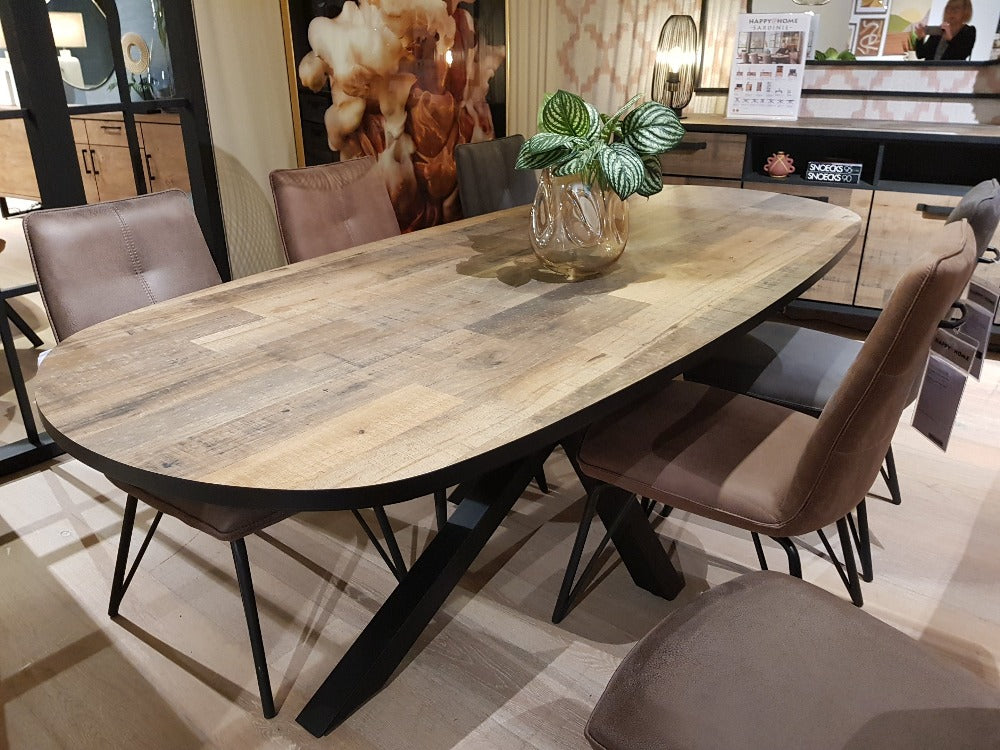 Habufa Sardinie Driftwood Dining Tables-Dining Tables-Habufa-180-Rectangular-Against The Grain Furniture