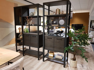 Ridgefield Urban Oak Room Divider Anthracite