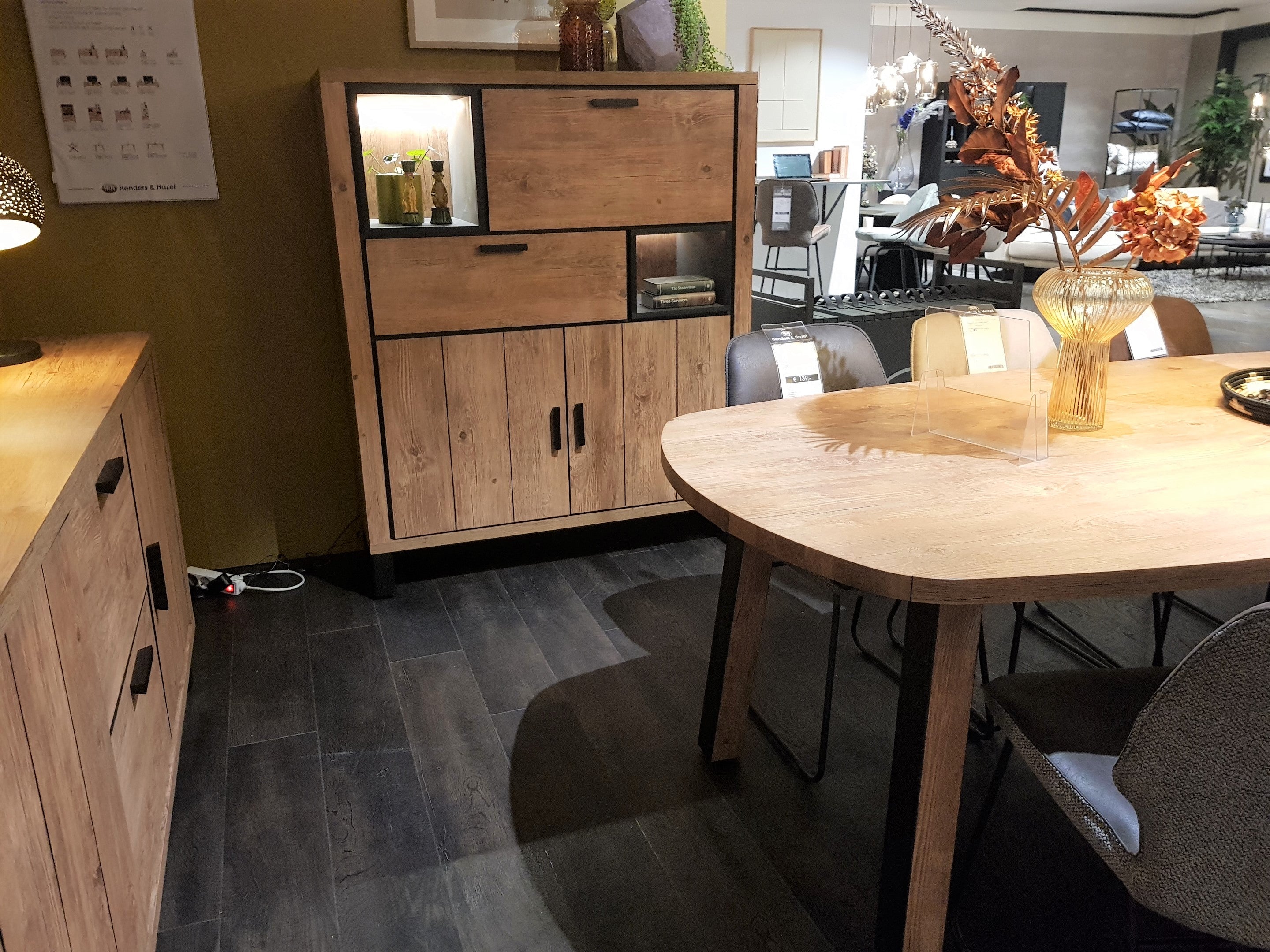 Habufa Pavarotti Rustic Highboard Cabinet