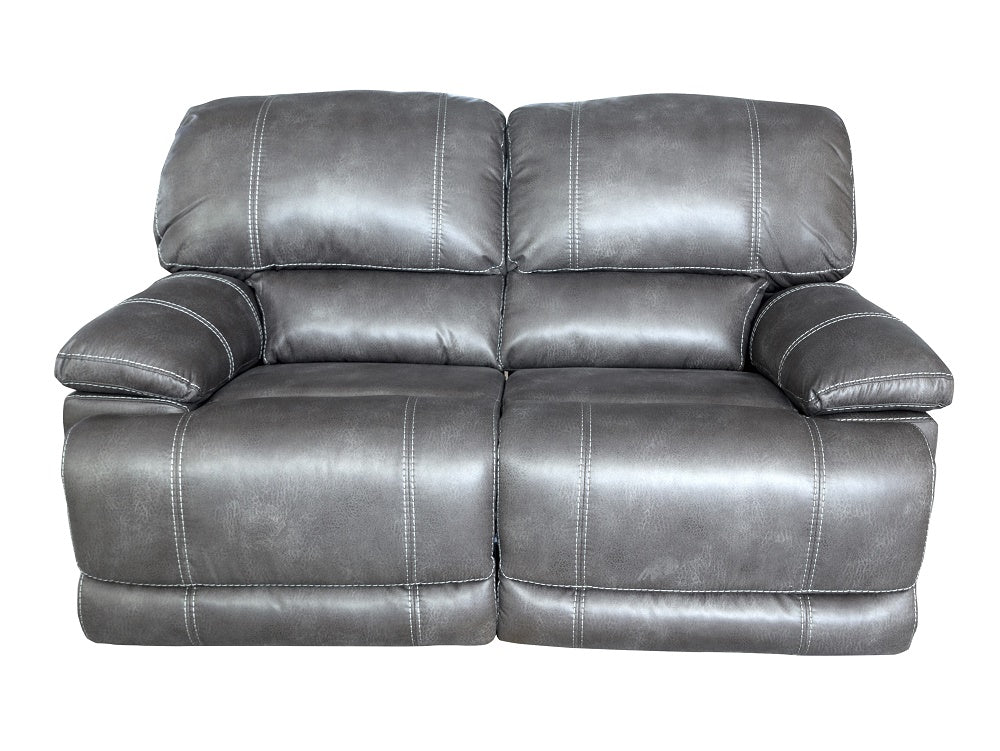 Guvnor Set, 3 and 2 Seater Recliner Sofas In Grey-3 seater recliner sofa-Harveys-Against The Grain Furniture