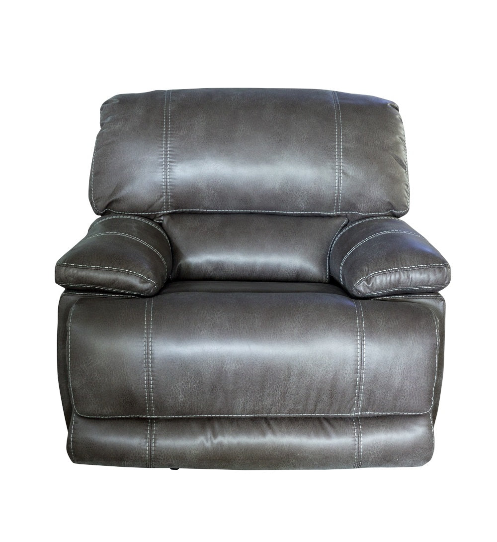 Guvnor Electric Recliner Chair In Grey-Electirc Recliner Chair-Harveys-Against The Grain Furniture