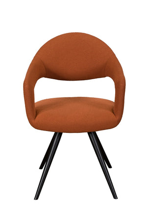 Baker Jasmine Dining Armchairs-Dining Chairs-Baker-Orange-Against The Grain Furniture