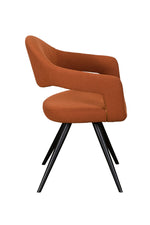 Baker Jasmine Dining Armchairs-Dining Chairs-Baker-Orange-Against The Grain Furniture