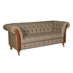 Chester Club Hunters Lodge Harris Tweed and Leather Sofas