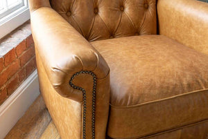 Clyde Full Aniline Leather Chair