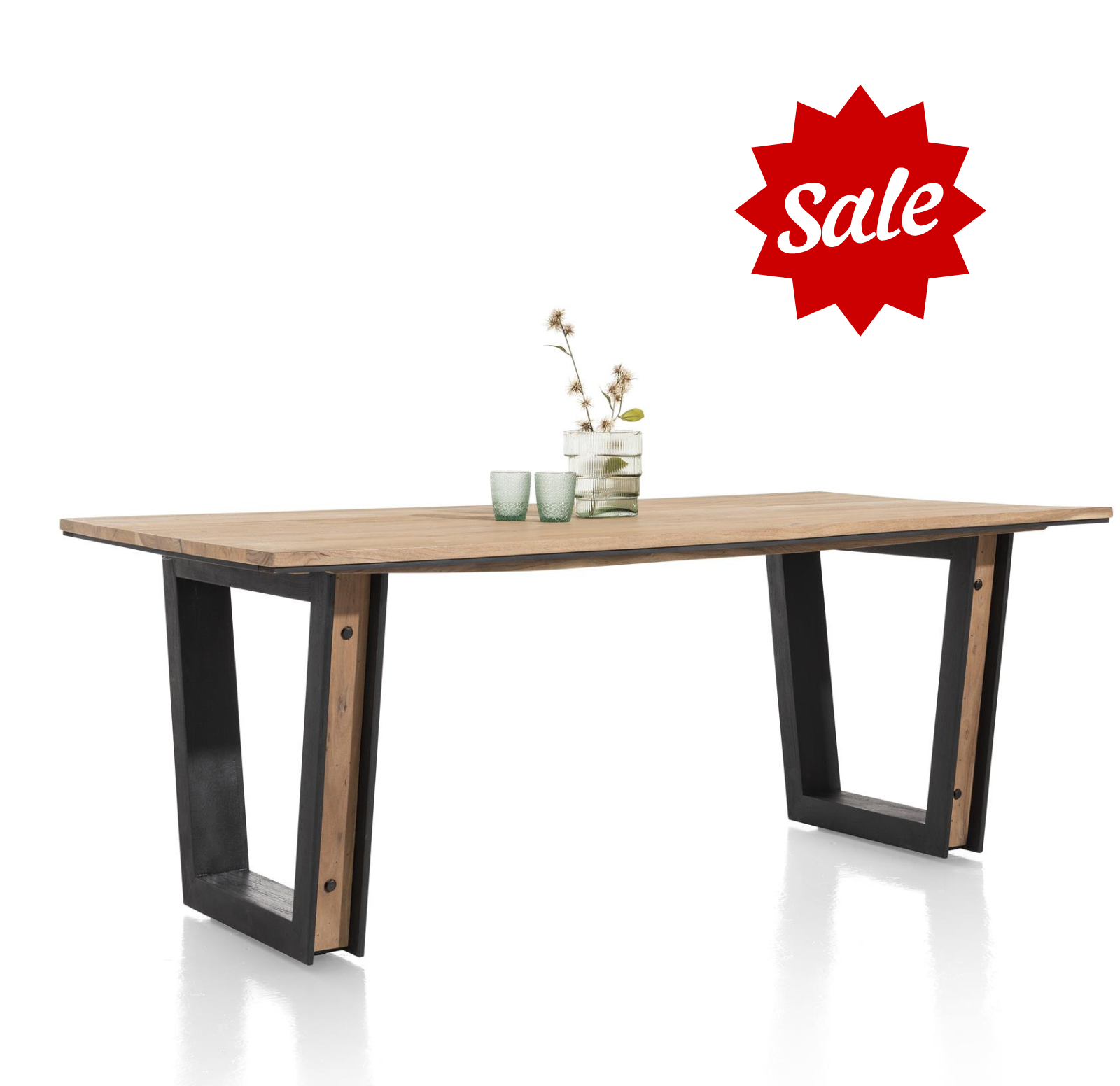 Habufa Makalu Dining Tables in Gently Smoked Acacia