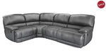 Guvnor 4 Piece Corner Group In Grey-Corner recliner sofa-Harveys-Manual-Against The Grain Furniture