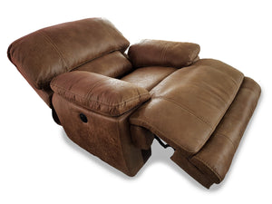 Guvnor Electric Recliner Chair In Tan-Electirc Recliner Chair-Harveys-Against The Grain Furniture