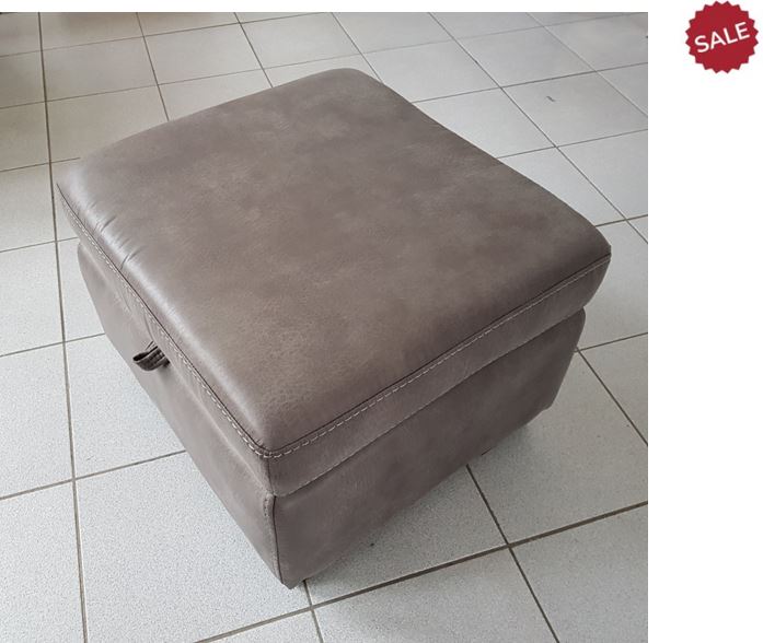 Guvnor Storage Footstools In Grey-Storage Footstools-Harveys-Against The Grain Furniture