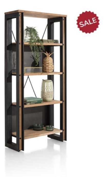 Habufa Makalu Bookcase in Smoked Acacia-bookcase-Habufa-Against The Grain Furniture