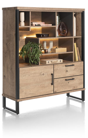 Habufa Pantin Rustic Highboard-highboard-Habufa-Against The Grain Furniture