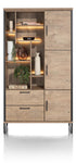 Habufa Pantin Rustic Tall Storage Display Cabinet-Display cabinets-Habufa-Against The Grain Furniture