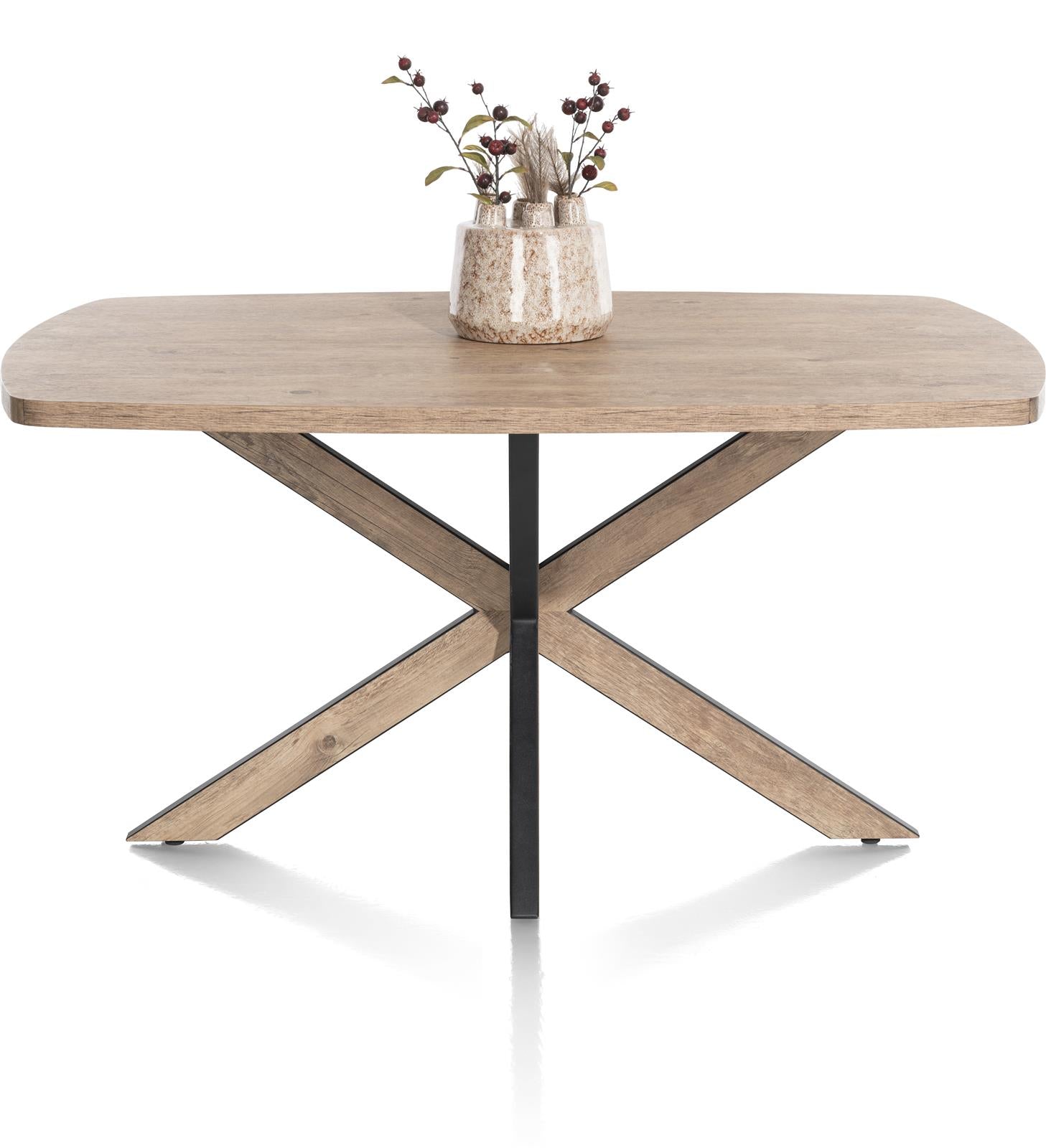 Habufa Pantin Rustic Dining Tables-Dining Table-Habufa-150cms-Against The Grain Furniture