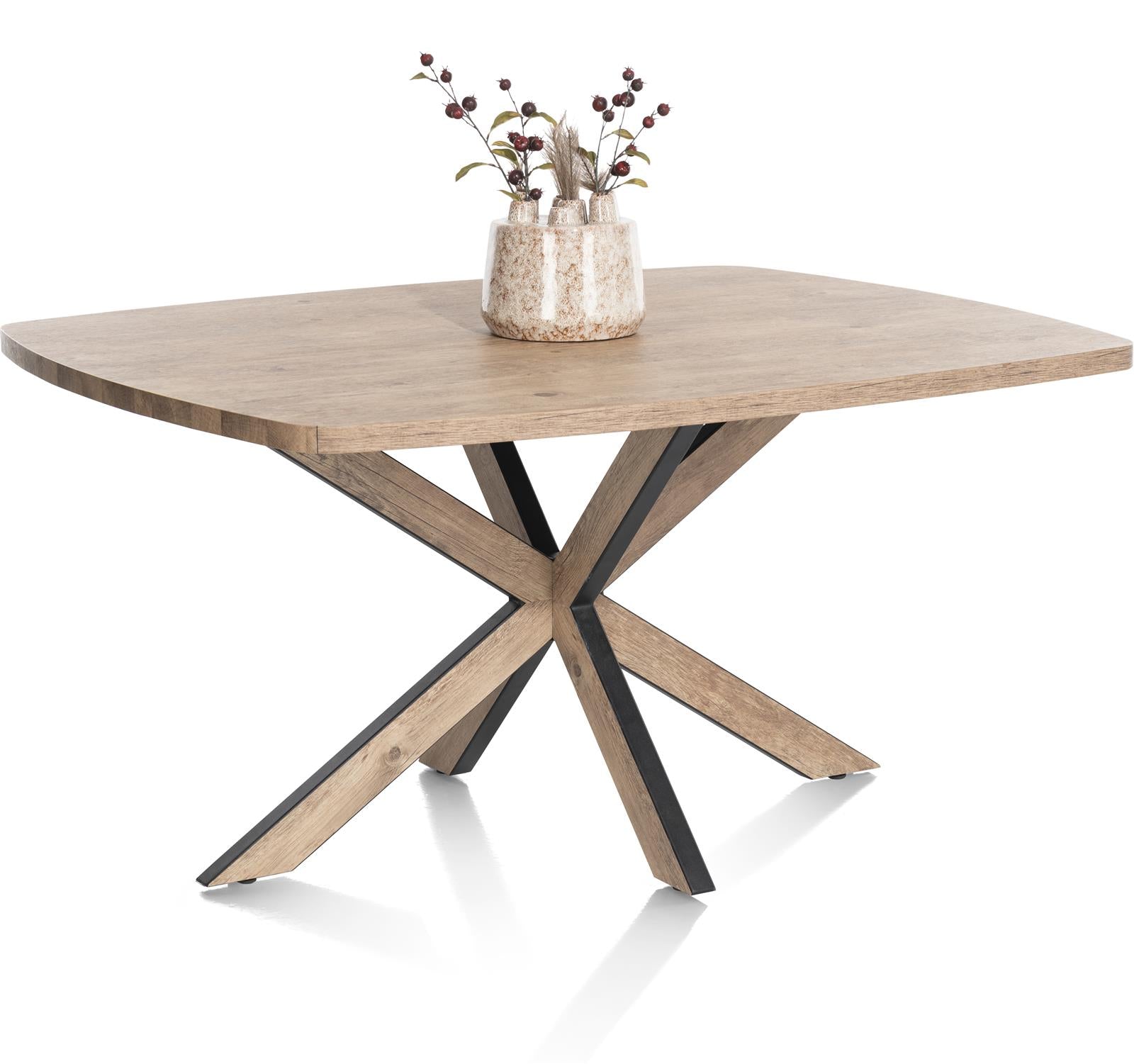 Habufa Pantin Rustic Dining Tables-Dining Table-Habufa-150cms-Against The Grain Furniture