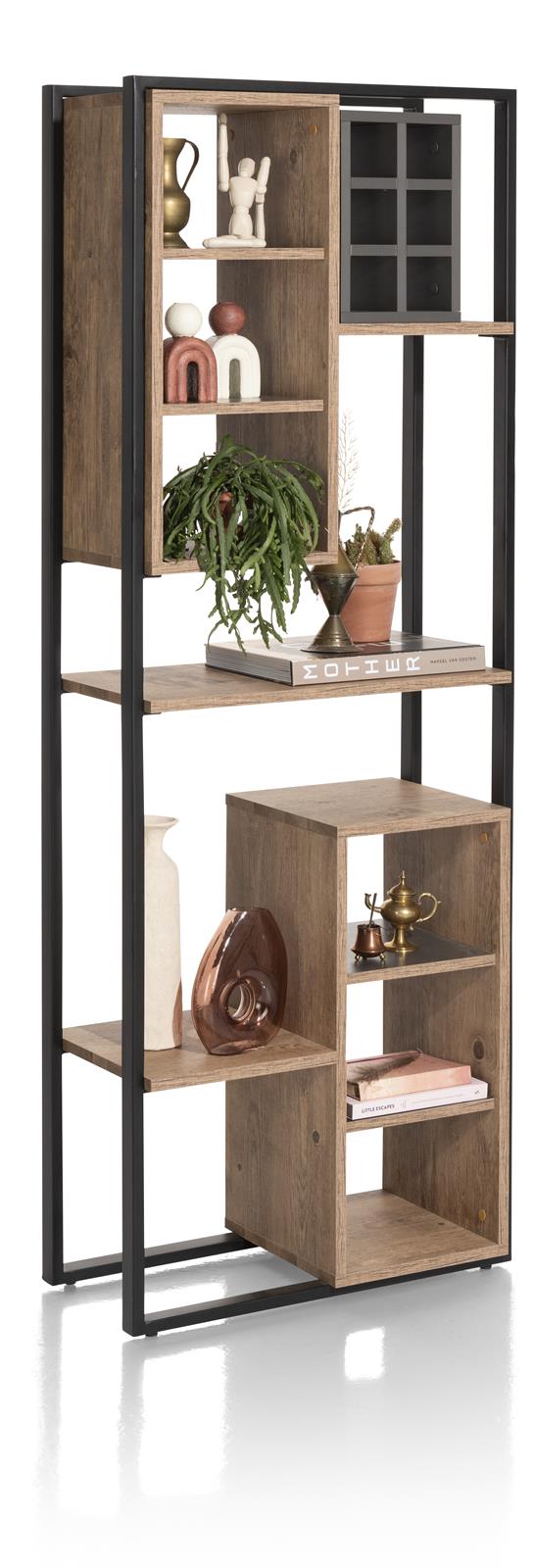 Habufa Pantin Rustic Room Divider Bookcase-bookcase-Habufa-Against The Grain Furniture