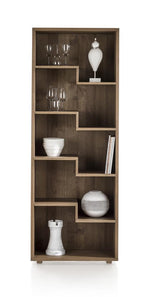 Habufa Bespoke Santorini Oak Bookcases in 4 Colours-Bookcase-Habufa-5 Shelves-Castle White-Against The Grain Furniture