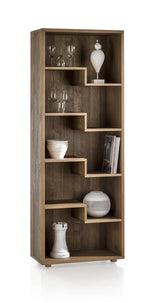 Habufa Bespoke Santorini Oak Bookcases in 4 Colours-Bookcase-Habufa-5 Shelves-Castle Sand-Against The Grain Furniture