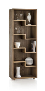 Habufa Bespoke Santorini Oak Bookcases in 4 Colours-Bookcase-Habufa-5 Shelves-Castle Sand-Against The Grain Furniture
