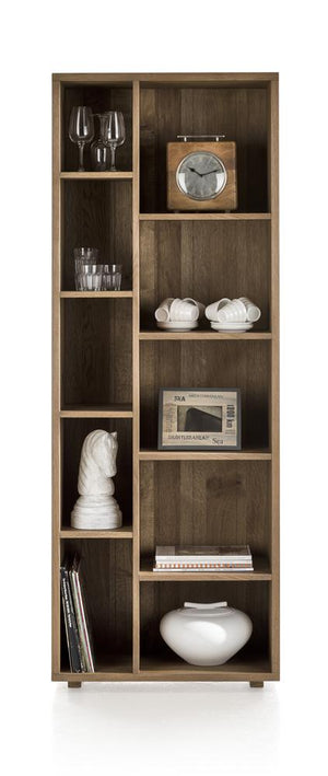 Habufa Bespoke Santorini Oak Bookcases in 4 Colours-Bookcase-Habufa-5 Shelves-Castle White-Against The Grain Furniture