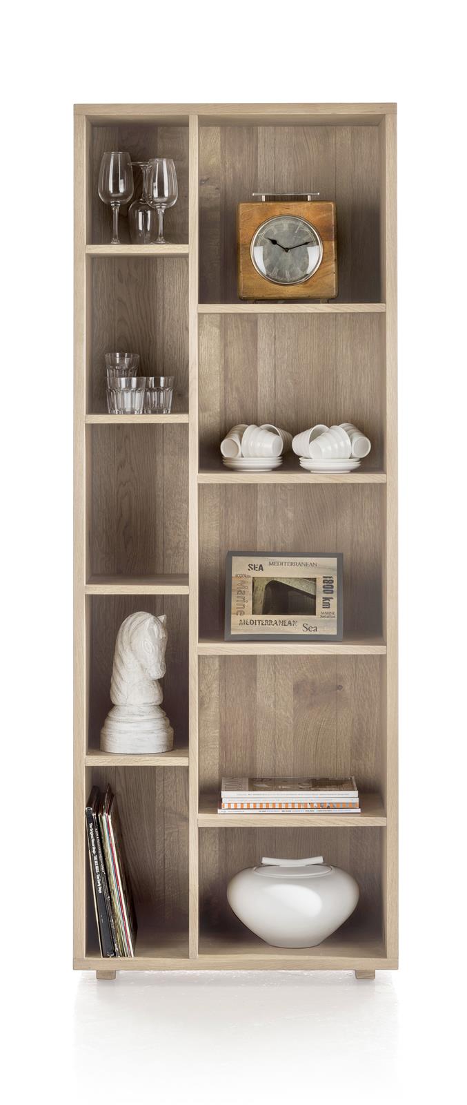 [habufa oak furniture]-[habufa dining furniture]-[furniture village detroit]-10 Shelves-Castle White-Against The Grain Furniture