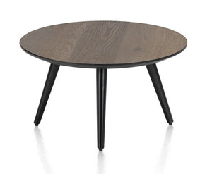 Habufa Maze Smoked Oak Side and Coffee Tables in Different Sizes-Coffee and side table-Habufa-60 cm round-32 cms High-Against The Grain Furniture