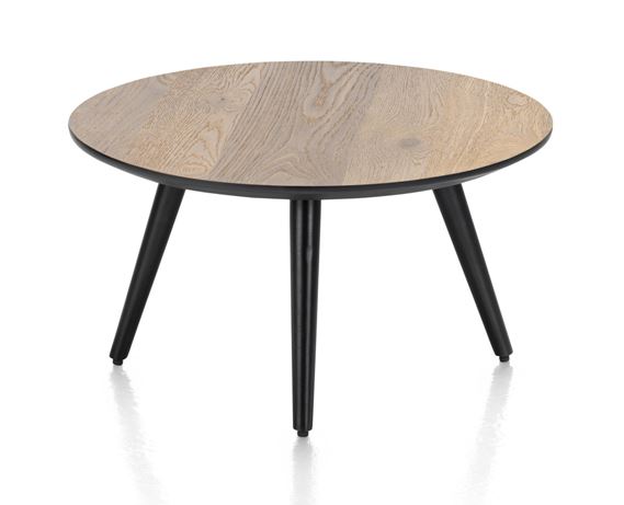 Habufa Maze Medium Oak Side and Coffee Tables in Different Sizes-Coffee and side table-Habufa-60 cm round-32 cms High-Against The Grain Furniture