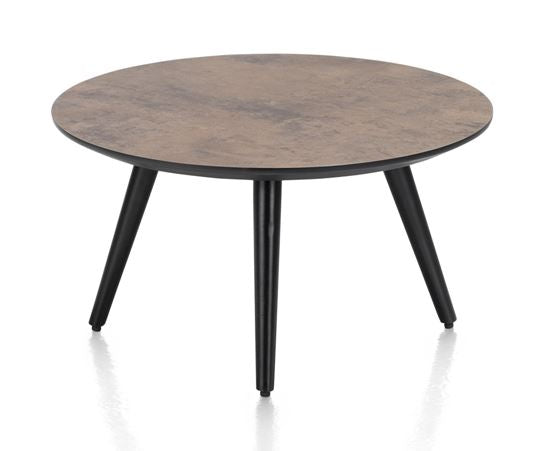 Habufa Maze Rust Side and Coffee Tables in Different Sizes-Coffee and side table-Habufa-60 cm Round-32 cms High-Against The Grain Furniture