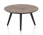 Habufa Maze Rust Side and Coffee Tables in Different Sizes-Coffee and side table-Habufa-60 cm Round-32 cms High-Against The Grain Furniture