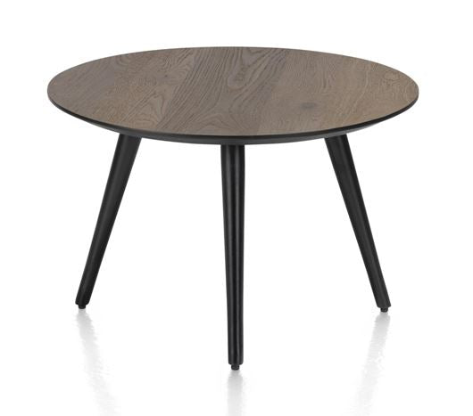 Habufa Maze Smoked Oak Side and Coffee Tables in Different Sizes-Coffee and side table-Habufa-40 cm round-32 cms High-Against The Grain Furniture