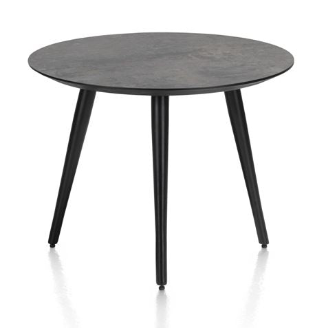 Habufa Maze Anthracite Side and Coffee Tables in Different Sizes-Coffee and side table-Habufa-40 cm Round-32 cms High-Against The Grain Furniture