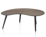 Habufa Maze Kidney Shaped Coffee Tables-Coffee and side table-Habufa-46 cms High-Smoked Oak-Against The Grain Furniture