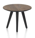 Habufa Maze Smoked Oak Side and Coffee Tables in Different Sizes-Coffee and side table-Habufa-40 cm round-46 cms High-Against The Grain Furniture