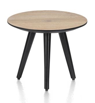 Habufa Maze Medium Oak Side and Coffee Tables in Different Sizes-Coffee and side table-Habufa-40 cm round-46 cms High-Against The Grain Furniture