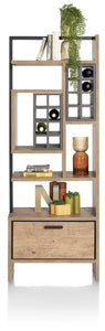 Habufa Pavarotti Rustic Room Divider Bookcase