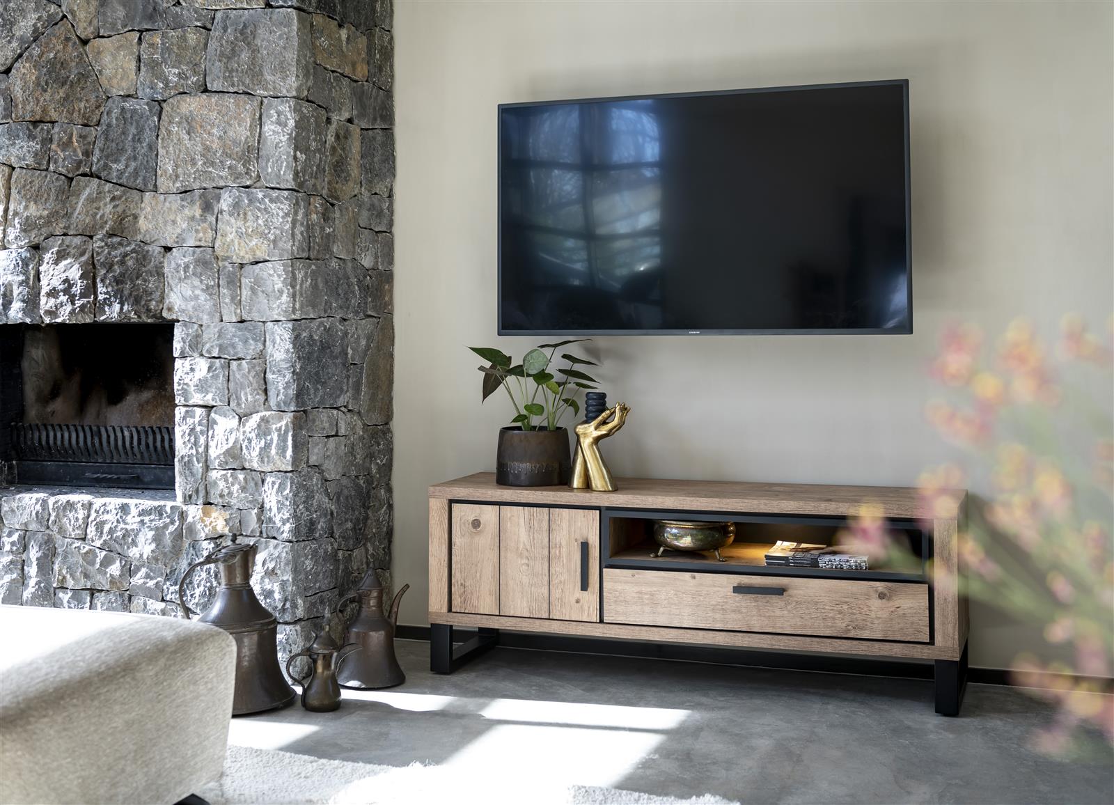 Habufa Pavarotti Rustic TV Media Lowboards