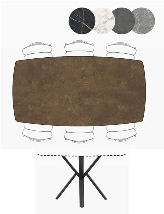 Habufa Palace Bar Tables 180 x 110cm more sizes available