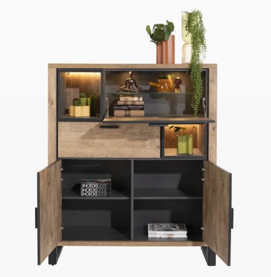 Habufa Pavarotti Rustic Highboard Cabinet
