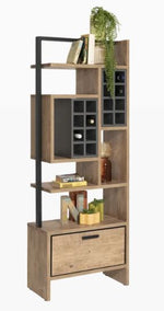 Habufa Pavarotti Rustic Room Divider Bookcase