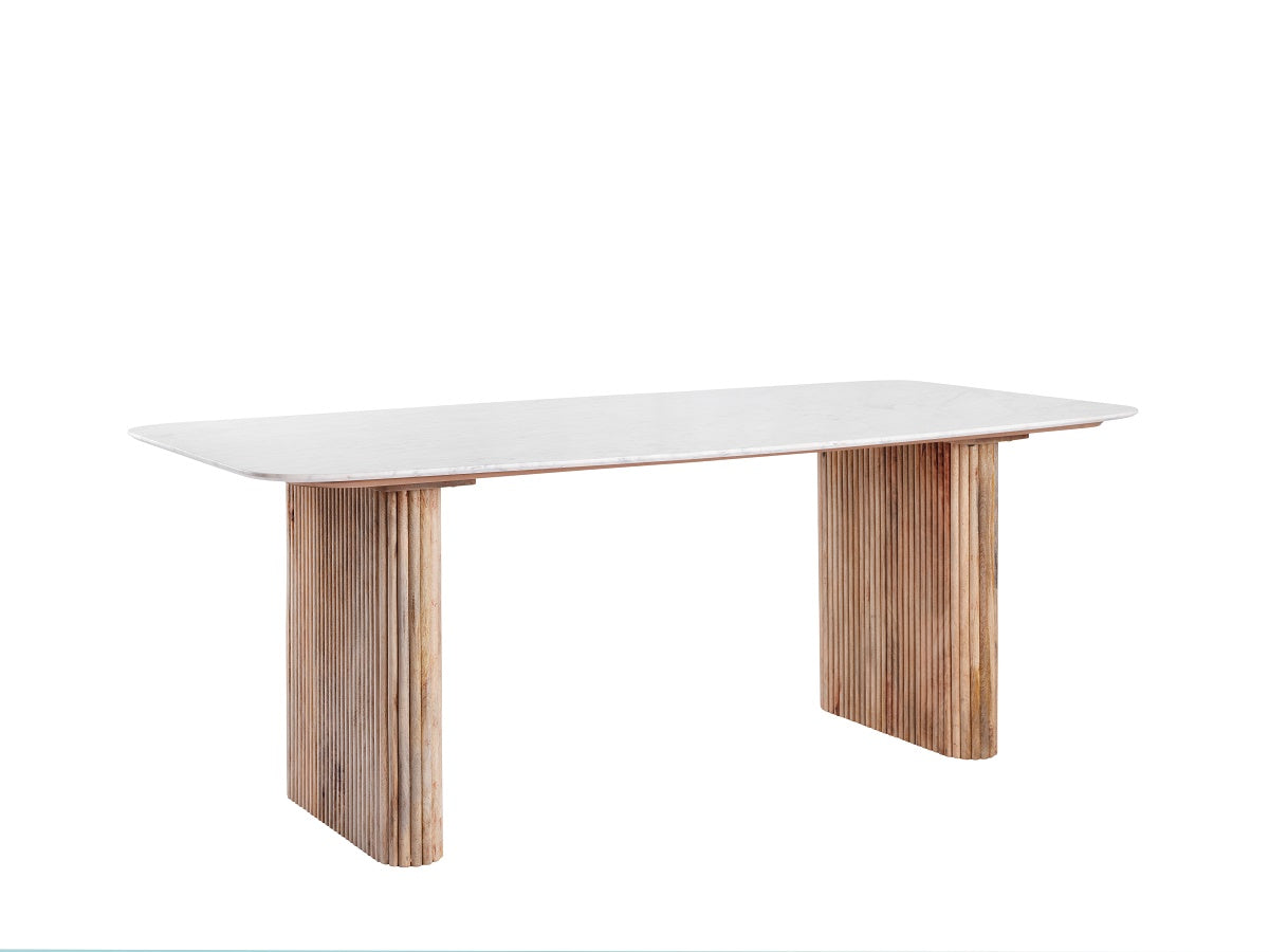 Baker Reed Rectangular Marble Dining Table