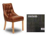 Harris Tweed and Leather Stanton Dining Chairs