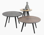 Habufa Maze Anthracite Side and Coffee Tables in Different Sizes-Coffee and side table-Habufa-40 cm Round-32 cms High-Against The Grain Furniture